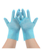 【使いきりポリエチレン手袋】 伊藤忠リーテイルリンク TPE手袋（26μ） SLDT-SS B ブルー 1箱（100枚入）
