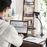 Webカメラ用スタンド WEBカメラ用アームクリップスタンド UCAM-DSCLP30BK 1個 エレコム