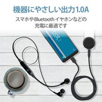 USB充電器 コンセント USB-A×1 1.0A出力 スマホ充電 ブラック MPA-ACU07BK エレコム 1個