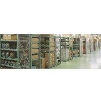 エスコ 1850x620x1800mm/4段 スチール棚 EA976C-64 1台（直送品）