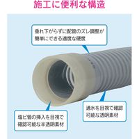 カクダイ GA-LG004 排水フレキパイプ 400mm 1本（直送品）