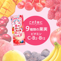 カゴメ 春のフルーツこれ一本 白桃＆さくらんぼブレンド 200ml 1セット（48本）