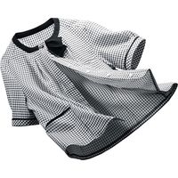 フォーク nuovo オーバーブラウスFB71391 ホワイト×ブラック 13号 FB71391-1-13（直送品）