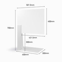 【アウトレット】吉川国工業所 クリーンフィールド 自立式マルチパーテーション 飛沫対策用 1個　飛沫防止シールド　収納ボックス付