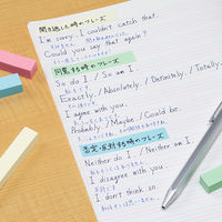 コクヨ タックメモ 付箋 ハーフサイズ 75×12.5 メ-1014 1セット（20冊：4冊入×5パック）