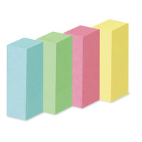 コクヨ タックメモ（超ミニスリム・4色ミックス） 25×7.2mm メ-1097 1セット（100冊：10冊入×10パック）