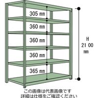 山金工業 ボルトレス中量ラック300kg/段 単体 3S7448ー6G 1台(1個)（直送品）