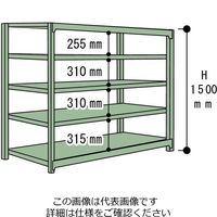 山金工業 ボルトレス中量ラック300kg/段 連結 3S5391ー5GR 1台(1個)（直送品）