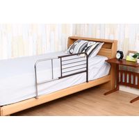 不二貿易 スライドベッドガード （横伸縮）ハイ 幅1200×奥行400×高さ450mm ブラウン 12850 1台（直送品）