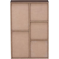 不二貿易 フリーボックス ＦＢＣ９６０ 幅590×奥行295×高さ890mm ブラウン 99280 1台（直送品）