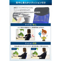 Netforce オフィスチェア デスクチェア メッシュ ミドルバック 肘なし 腰痛対策 オレンジ 1脚（直送品）