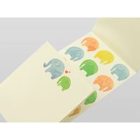 デザインフィル 金封 出産祝 水彩 ぞう柄 1枚入(中袋付) 25366006 1セット(3個)