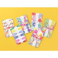 ぽち袋 花柄 「ありがとう」 2枚入（中袋付） 25382006 1セット（3個） デザインフィル（直送品）