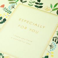 デザインフィル カラー色紙 三つ折り リボン付き 花柄 33256006 1枚