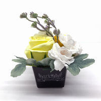 【お祝い・ギフト】Blossom of thoughts  ソープフラワープチ　イエロー　1セット（2個入り） ティーサイド（直送品）