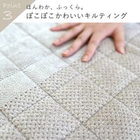 スミノエ メゾンドレーヴ グラデーションラグ ウォッシャブルラグ ワントーン 1350×1850mm ベージュ 1枚（直送品）