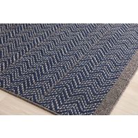 スミノエ HOMRUG GRANWOOLグランウール 抗菌・抗ウィルスラグ ツイードヘリンボン 1900×2400mm ネイビー 1枚（直送品）