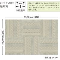 川島織物セルコン タイルカーペット ユニットラグ ケーブルニットII ブラウン UR1818_BR 1セット（6枚入）（直送品）