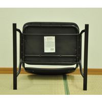 エイ・アイ・エス 楽座椅子 ロータイプ ブラック RCL-01BK-4PCS 1セット(4脚入)（直送品）