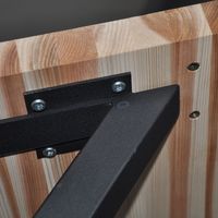 エイ･アイ･エス テーブルキッツ用 テーブル脚 X型 幅630×奥行85×高さ670mm ブラック TBK-X BK 1セット（直送品）