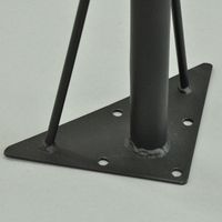 エイ･アイ･エス テーブルキッツ用 テーブル脚 Y型 幅160×奥行160×高さ670mm ブラック TBK-Y BK 1セット（直送品）