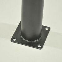 エイ･アイ･エス 金属丸脚 幅85×奥行85×高さ750mm ブラック TCL-750 BK 1セット(4本入)（直送品）