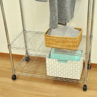 エイ・アイ・エス スチールワードローブ 25φ 幅900×奥行450×高さ1840mm メッキ YHR-904518 1台（直送品）