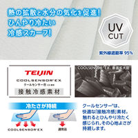 アイスノン ふって極冷えスカーフ ネイビーブルー 02484-0 1枚