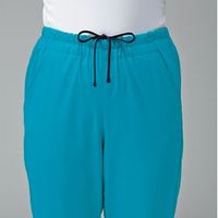 明石スクールユニフォームカンパニー ユニセックスストレートパンツ ホワイト UQM2106-1-5L 1枚　スクラブ（直送品）