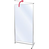 常磐精工 トールパーテーション1800X600 トライアングル (アルミ複合板) THBP1800X600AP-3T 1台（直送品）