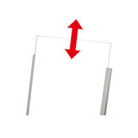 常磐精工 ブラックバリウススタンド看板 アクリルタイプ B2片面 BVASKAC-B2K 1台（直送品）