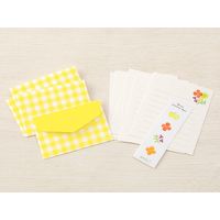 ミニレターセット シール付 水彩柄 91802610 1セット（3冊） デザインフィル（直送品）