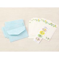 ミニレターセット シール付 トリ柄 91802611 1セット（3冊） デザインフィル（直送品）