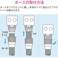 カクダイ ホーセンド 大口径ホース用 ワンタッチ接続 GA-QA037 1個