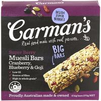 日仏貿易 【カーマンズ】スーパーベリー ミューズリーバー45g×6本入り M6-01 6個（直送品）