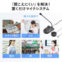 マイク＆スピーカーシステム 双方向通信 窓口業務マイクシステム MM-MCIP01 1個 サンワサプライ