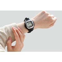 山佐時計計器 ウォッチ万歩計(WATCH MANPO) ブラック a2444610 1個（直送品）