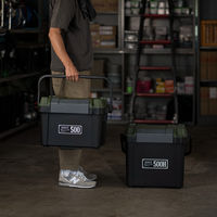 JEJアステージ シールドボックスシャット500X ブラックグリーン 1個