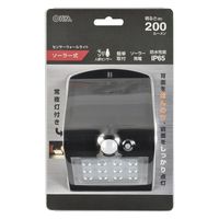 オーム電機 センサーウォールライト ソーラー式 200ルーメン 06-5212 1台