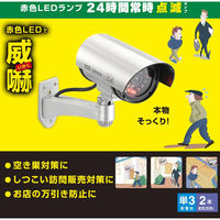 オーム電機 monban ダミーカメラ 屋外型 常時点滅タイプ 07-8697 1台