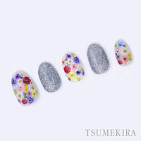 TSUMEKIRA(ツメキラ) ネイルシール flower decoration vivid NN-FDE-001 1セット(3枚)（直送品）