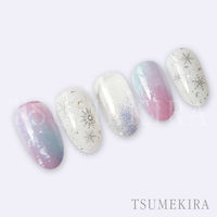 イングカワモト TSUMEKIRA(ツメキラ) ネイルシール Snow Crystal オーロラ SG-YUK-104 1セット(3枚)（直送品）