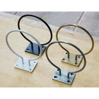 ポッシュリビング ドライヤーホルダー ホワイト W10×D12×H4cm アイアン 63838 1個（直送品）