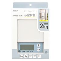 オーム電機 クッキングスケール 2kg計 ブルー 08-1455 1台