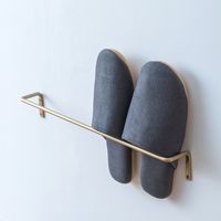 ポッシュリビング アイアンルームバーL ブラック W75.5×D7.5×H6.5cm 63048 1個（直送品）