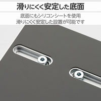 エレコム ノートPCスタンド タブレットスタンド 縦置き はさみ幅15~65mm シルバー PCA-LTSV03SV 1個（直送品）