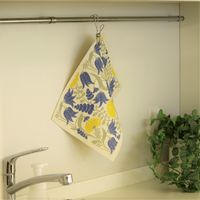 （100%天然素材）クリッパン スポンジワイプセット 水切りマット＆ふきん セルロース 北欧 セット リリー ブルー 1個 イーオクト