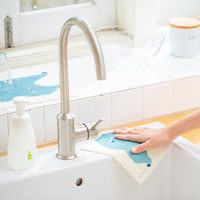 （100%天然素材）スポンジワイプ S 北欧ふきん セルロース 抜群の吸水力 カタカタ くま 1個 イーオクト