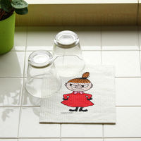 （100%天然素材）スポンジワイプ S 北欧ふきん セルロース 抜群の吸水力 リトルミイ 1個 イーオクト