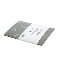 （100%天然素材）MQ スポンジワイプ S 北欧ふきん セルロース 抜群の吸水力 白クマ グレー 1個（2枚入）イーオクト